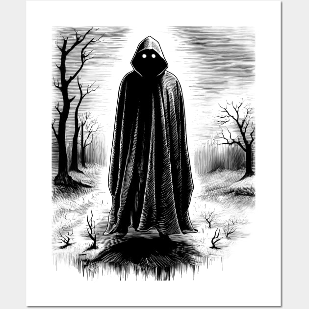 Mysterious Figure Wall Art by Yilsi
